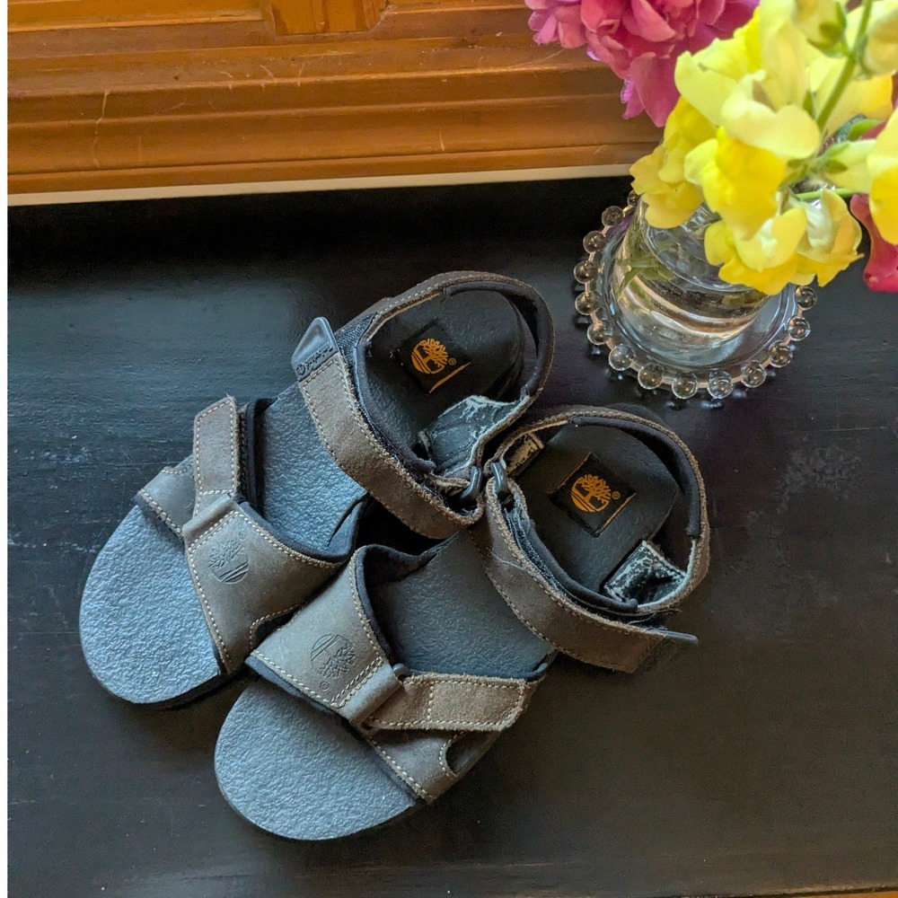 Timberland Brown Leather Adjustable Strap Outdoor Hiking Sandals 64942 Womens 6